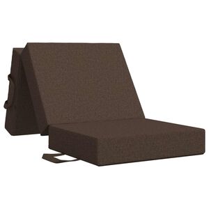 vidaXL Salokāms dīvāngulta 75 x 67 x 45 cm Pelēkbrūna