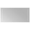 vidaXL LED vannas spogulis Caurspīdīgs 60 x 30 cm rūdīts stikls