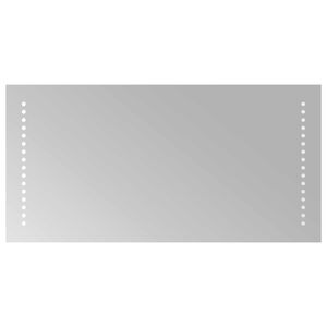 vidaXL LED vannas spogulis Caurspīdīgs 60 x 30 cm rūdīts stikls