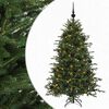 vidaXL Mākslīgā Ziemassvētku egle ar bumbiņu 120 cm 150 LED
