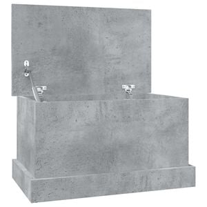 vidaXL uzglabā&scaron;anas kaste, betonpelēka, 50x30x28 cm, inženierijas koks