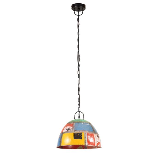 vidaXL griestu lampa, industriāla, daudzkrāsaina, 25 W, 31 cm, E27