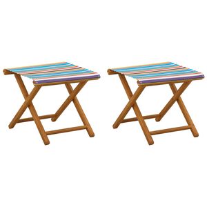vidaXL Dīvāngalvs 2 pcs Cieta eikalipta koksne Daudzkrāsains