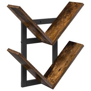 vidaXL Sienas Brīvstāvo&scaron;a Plaukts Kūpināts ozols 43 x 15 x 47 cm