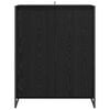 vidaXL Apavu skapis Melns ozolkoks 79 x 36 x 100 cm Inženierijas koks