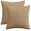 vidaXL Spilvenu pārvalks 2 pcs ALMELO Brūna 35 x 35 cm kordurojs
