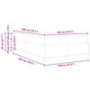 vidaXL Gultas rāmis ar matraci Pelēkbrūna 120 x 200 cm audums