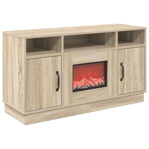 vidaXL Elektriskais kamīns Sonoma 100 x 33 x 55 cm Inženierijas koks