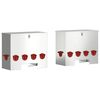 vidaXL Vistas barotava 2 Sudraba 60,5 x 29 x 51 cm 25 kg