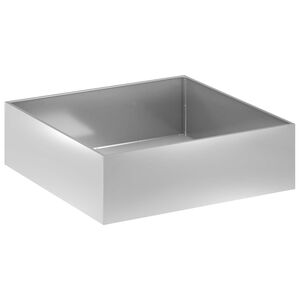 vidaXL Dārza stādītājs Sudraba 80 x 80 x 30 cm Cinkota tērauda