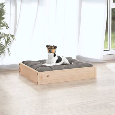 vidaXL suņu gulta, 51,5x44x9 cm, priedes masīvkoks