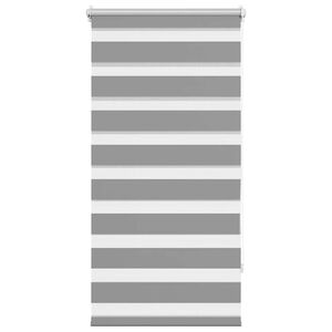 vidaXL zebras žalūzijas, 60,9x120 cm, audums, platums 56,7 cm, pelēkas