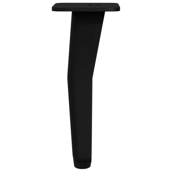 vidaXL Statīva Kājas 2 pcs Melna 40 x 40 x 100 mm Dzelzs