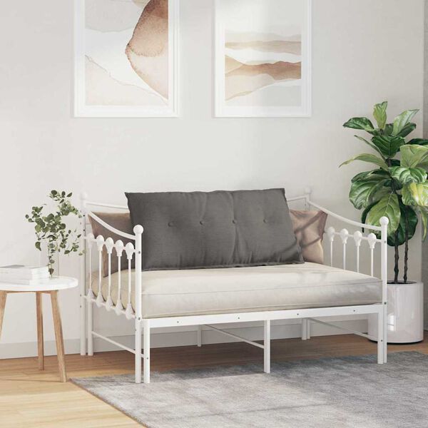 vidaXL Atpakaļ spilvens Gai&scaron;i pelēks 100 x 50 cm Korduroja audums