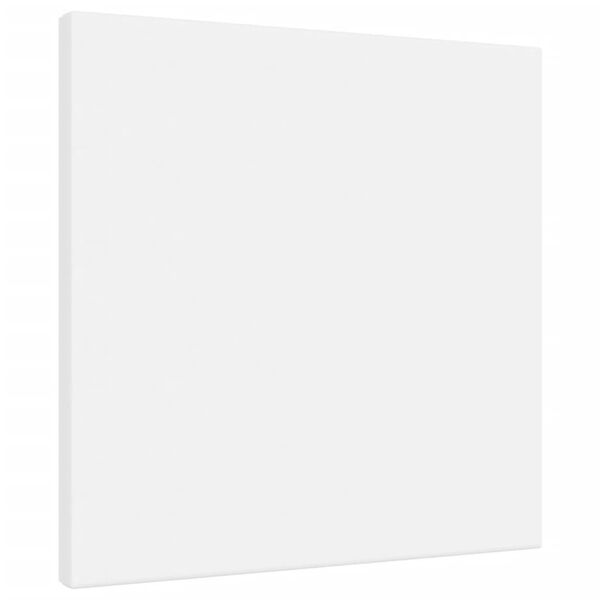 vidaXL audekls glezno&scaron;anai, 12 gab., balts audums un priedes masīvkoks