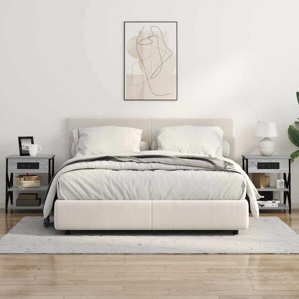 vidaXL Nakts skapītis Pelēks Sonoma 41 x 31 x 51 cm Inženierijas koks