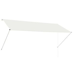 vidaXL markīze, 300x150 cm, sarullējama, krēmkrāsas