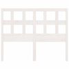 vidaXL gultas galvgalis, balts, 205,5x4x100 cm, priedes masīvkoks