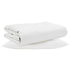 vidaXL Vasaras segas ar spilvenu 2 pcs Balts Dūnu spalva