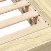 vidaXL gultas rāmis, ozolkoka krāsā, 180x200 cm, inženierijas koks