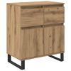 vidaXL Puse Artisānā ozols 60 x 35 x 70 cm Inženierija koks un dzelzs