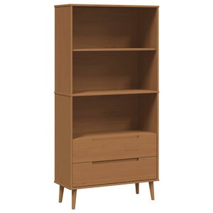 vidaXL Grāmatu skapis MOLDE 85 x 35 x 170,5 cm Priedes masīvkoks