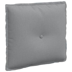 vidaXL Atpakaļ spilvens Gai&scaron;i pelēks 50 x 19 x 45 cm audums