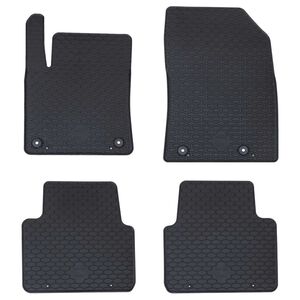 vidaXL Auto paklājs 4 pcs Melns piemērots CITROEN C3 AIRCROSS 2017-