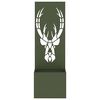 vidaXL Dārza privātuma ekrāns Dzīvnieku raksts Olīvu zaļa 50 x 140 cm