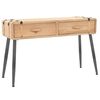 vidaXL konsoles galdiņš, 115x40,5x76 cm, egles masīvkoks