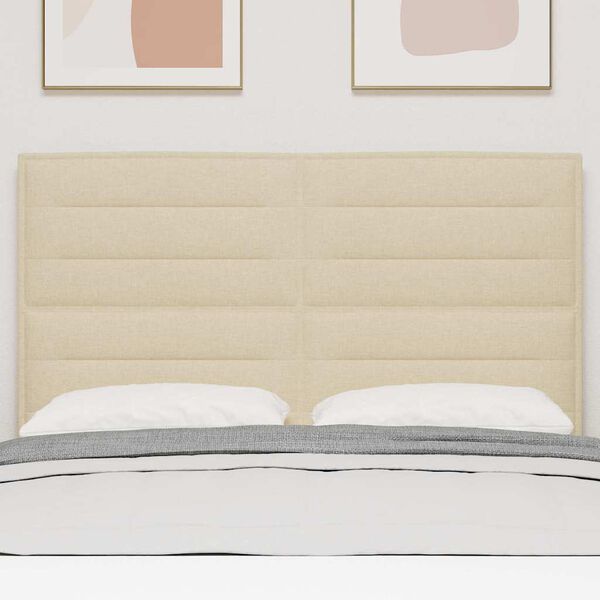 vidaXL Galvgalis Krēmkrāsa 144 cm audums