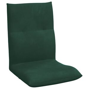 vidaXL Grīdas krēsls Tum&scaron;i zaļ&scaron; 46 x 50 x 61 cm Samts