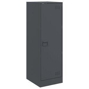 vidaXL kumode, antracītpelēka, 34,5x39x107 cm, tērauds