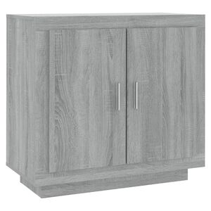 vidaXL kumode, pelēcīga ozolkoka, 80x40x75 cm, inženierijas koks