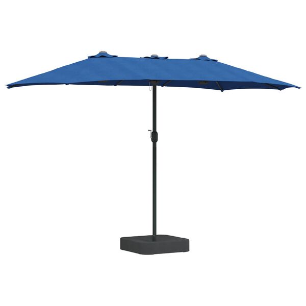 vidaXL Dārza parasols Azurblau 385 x 209 x 244 cm Poliesters