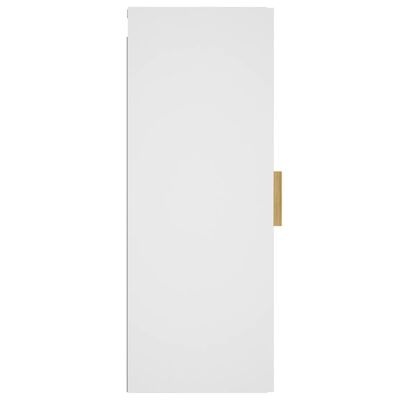 vidaXL sienas skapītis, balts, 34,5x34x90 cm, inženierijas koks