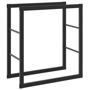 vidaXL Malkas plaukts Melns 55x30x61 cm Tērauds