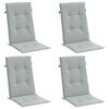 vidaXL dārza krēslu spilveni, 4 gab., gai&scaron;i pelēki, 120x50x4cm, audums