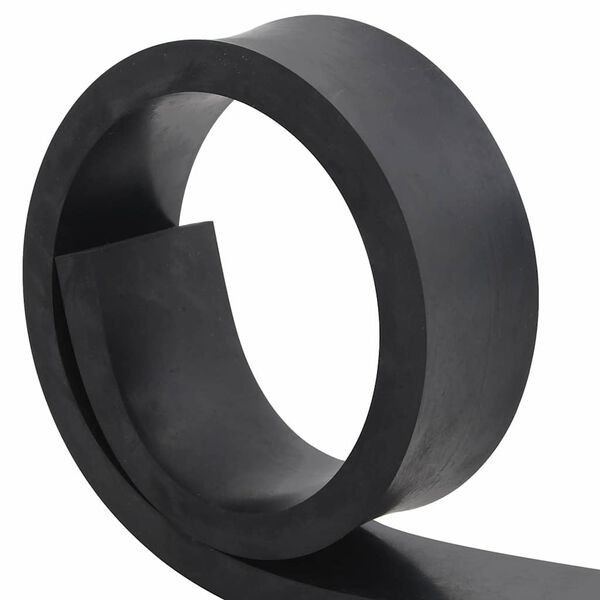 vidaXL gumijas mala sniega tīrītājam, melns, 100x8x2 cm