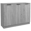 vidaXL kumode, pelēka ozolkoka krāsa, 90,5x30x70 cm, inženierijas koks