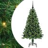 vidaXL Mākslīgā Ziemassvētku eglīte su 150 LED ar statīvu Zaļa 120 cm