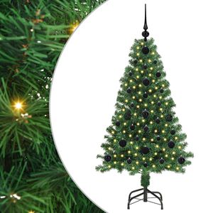 vidaXL Mākslīgā Ziemassvētku eglīte su 150 LED ar statīvu Zaļa 120 cm