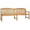 vidaXL Rokām cirsts rozā sols 228 x 61 x 94,5 cm Ciets tek&scaron;a koks
