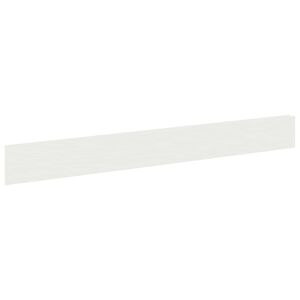 vidaXL Zāliena Apmale 10 gab. 100 x 12 cm Tērauds Balts