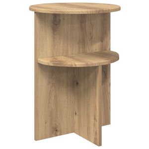 vidaXL Sānu galds Artisan Ozols &Oslash; 39,5 x 55 cm Inženierijas koks