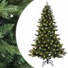 vidaXL Mākslīgā Saliekamā Ziemassvētku Egle 120 cm 150 LED Silti balts