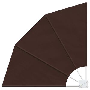 vidaXL Balkona privātuma ekrāns 210 x 210 cm Poliesters Brūna