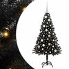 vidaXL Ziemassvētku eglīte Melna 120 cm PVC