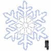 vidaXL Ziemassvētku sniegpārsla 156 LED Zila 55.5 x 55.5 x 0.75cm PVC