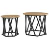 vidaXL Sānu galds 2 pcs Artisānā ozols 50 x 50 x 40 cm